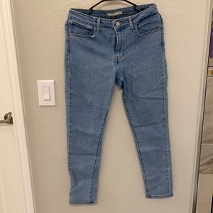 Levi’s high rise skinny 721 jeans in vintage blue